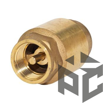 Клапан обратный латунный осевой Ду 20 Ру 16 (гор.вода) от производителя "Рускон"