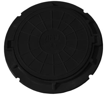 Люк полимер-песчаный Ду750 (3т) черный