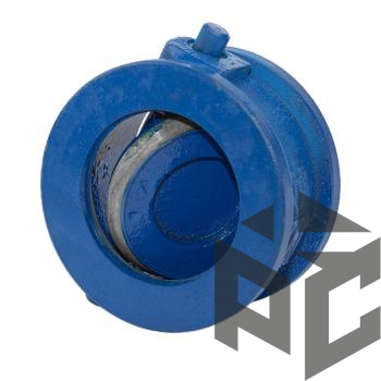 Клапан обратный чугунный поворотный (19ч21бр) Ду 200 Ру 16 межфл КАЗ от производителя "Рускон"