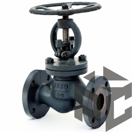 Клапан (вентиль) запорный стальной 15с22нж Ду 80 Ру 40 от производителя "Рускон"