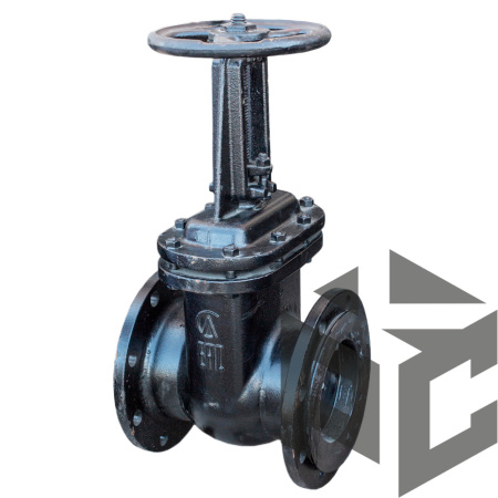 Задвижка чугунная параллельная 30ч6бр Ду 100 Ру 10/16 (Семёнов) от производителя "Рускон"